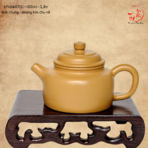 Ấm tử sa Đức Chung - Hoàng Kim Chu Nê - 100ml